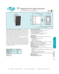 Thumbnail of document Data Sheet - Series 8600 Temperature/Process Controller